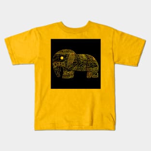 golden elephant ecopop Kids T-Shirt